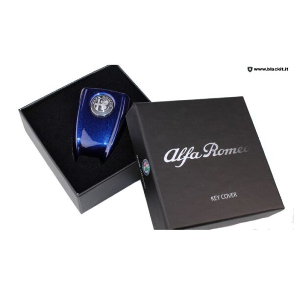 Cover chiavi per Alfa Romeo GIULIA, STELVIO E TONALE blu dentro scatola