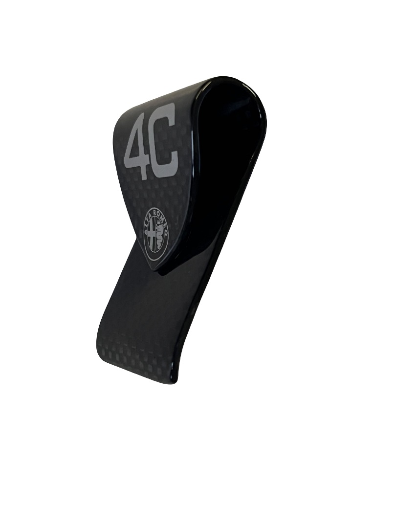 Carbon fiber money clip Alfa Romeo 4C - Image 2