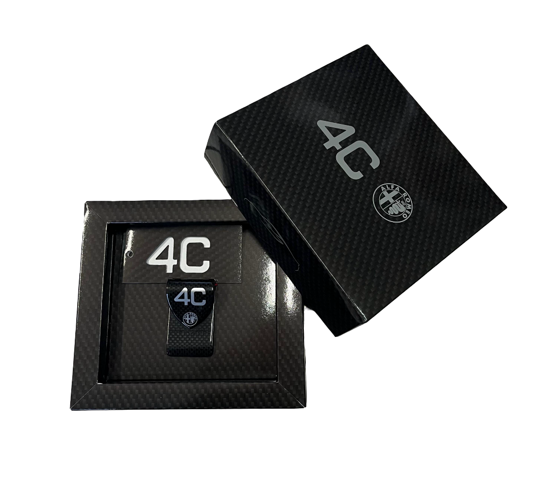 Carbon fiber money clip Alfa Romeo 4C - Image 3