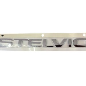 Stelvio chrome logo sticker