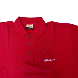 Polo Alfa Romeo rossa da uomo- L