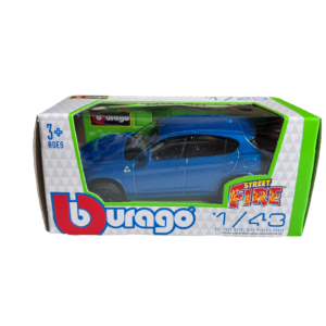 Alfa Romeo Stelvio QV B Burago bleu Misano 1/43
