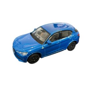 Alfa Romeo Stelvio QV B Burago bleu Misano 1/43