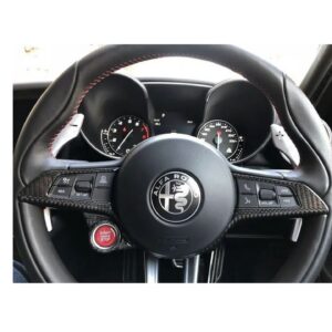 Rivestimento centrale in carbonio del volante Alfa Romeo Giulia QV / Stelvio QV