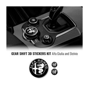 Set of Alfa Romeo stickers for Giulia and Stelvio knobs