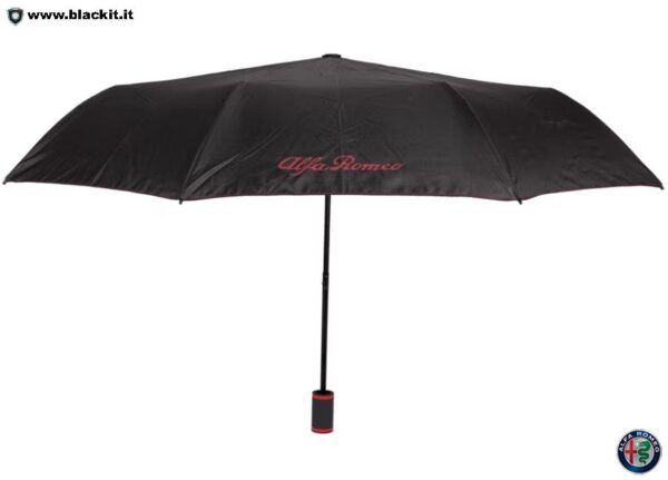 Parapluie pliant d’origine Alfa Romeo noir avec étui