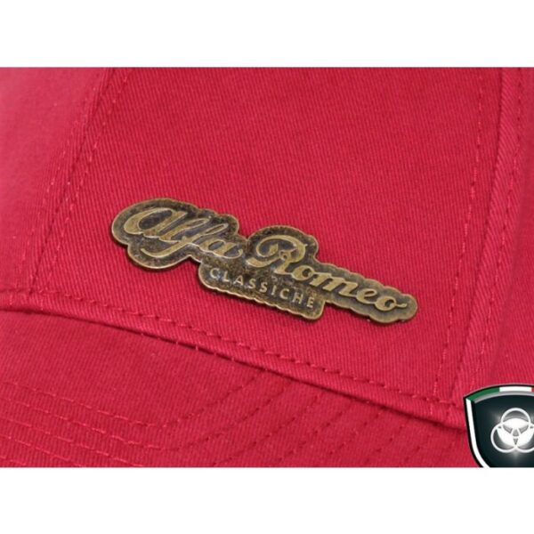 alfa romeo classic hat logo detail