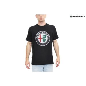 T-shirt Alfa Romeo nera