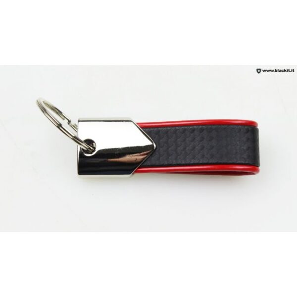 Porte-clés Alfa Romeo en carbone rouge