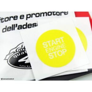 Alfa Romeo START ENGINE stickers for Giulia, Stelvio and Tonale