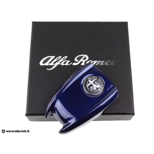 Couvercles de clés pour Alfa Romeo GIULIA, STELVIO ET TONALE bleu avec boîte