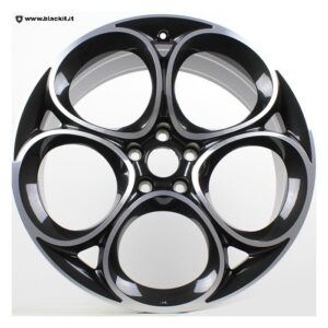 Set of 4 original 20″ black diamond wheels for Stelvio