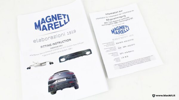 Magneti Marelli Decibel Exhaust Instructions for Stelvio Petrol