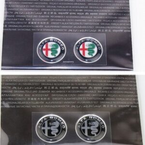 Pair of Alfa Romeo resin-coated 3D stickers