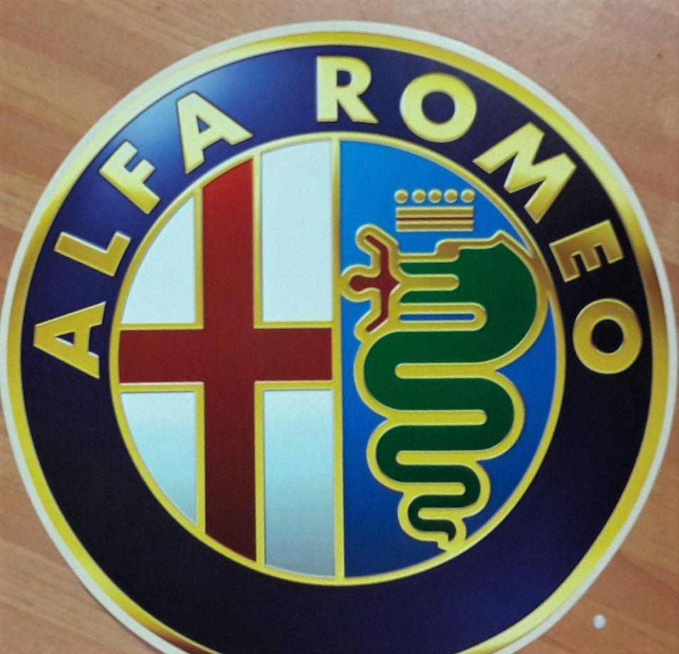 Adesivo Alfa Romeo Diametro 30 cm