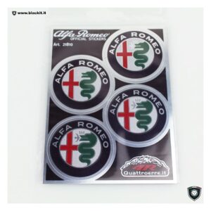 Lot de 4 stickers Alfa Romeo 48mm