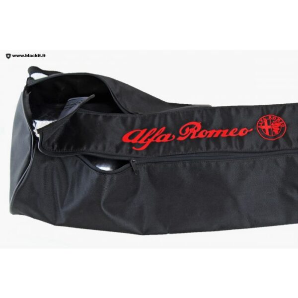 Double zip Alfa Romeo nylon bag