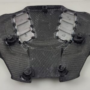 Copertura motore in carbonio per Giulia QV con inserti rossi- prezzo speciale