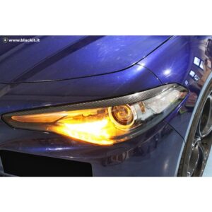 Headlight eyelids for Giulia in carbon