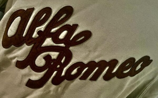 Alfa Romeo beige sweatshirt lettering