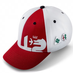Cappello Alfa Romeo rosso e bianco