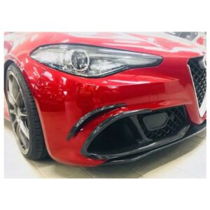 Carbon fiber bumper fins for Giulia Q.V.