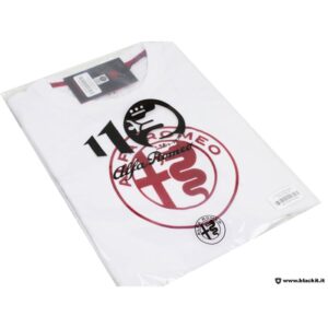 T-shirt Alfa Romeo blanc Serpentine 110 Collection