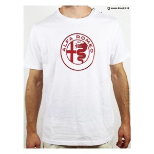 T-shirt Alfa Romeo blanc Serpentine 110 Collection