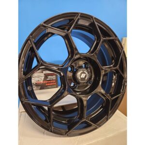 4 cerchi GMP RACEWAY 7×17 nero lucido per Mito